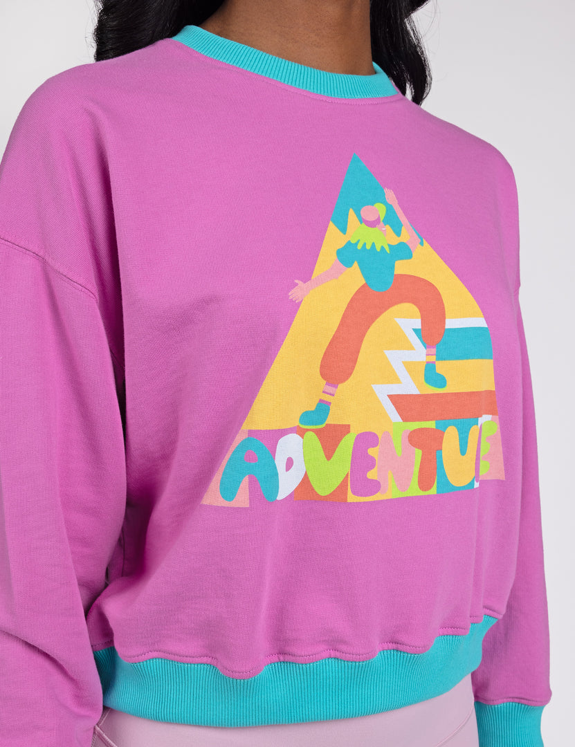 Adventure Crop Crew Sweatshirt