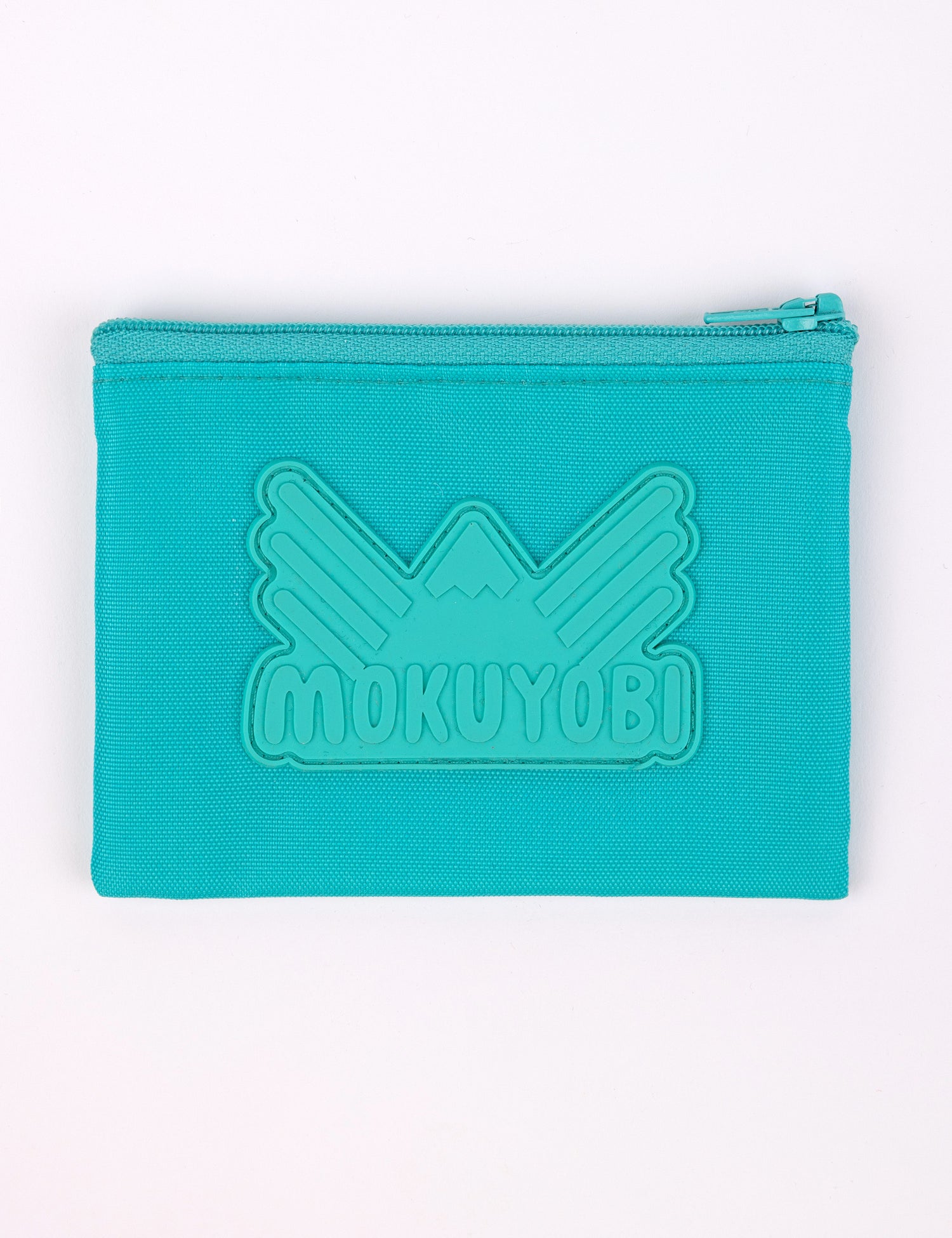 Small coin pouch with Mokuyobi logo in Seafoam