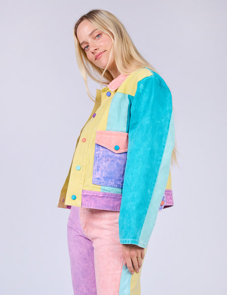 Stellar Night Acid Wash Denim Jacket – Mokuyobi