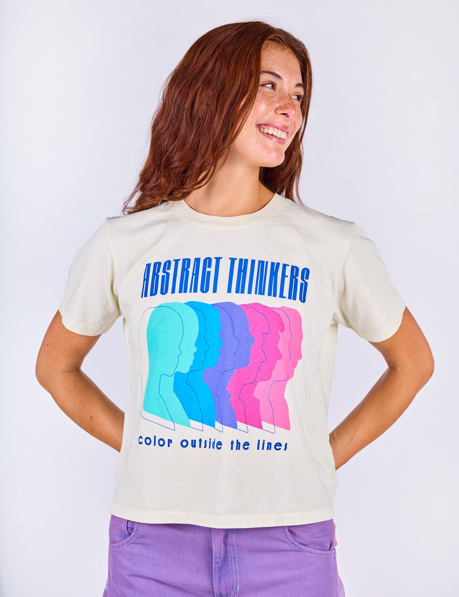 Abstract Thinkers Crop Tee