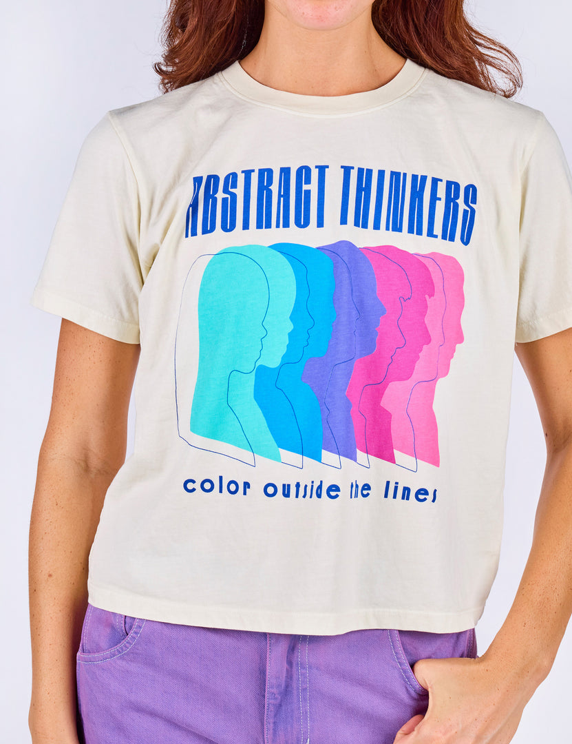 Abstract Thinkers Crop Tee