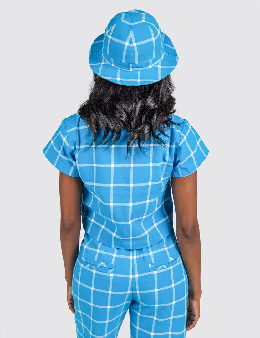 woman in the Grid Top
