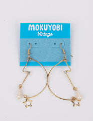 Crescent Chandelier Vintage Earrings
