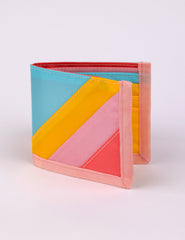 a bi-fold wallet in multiple colors