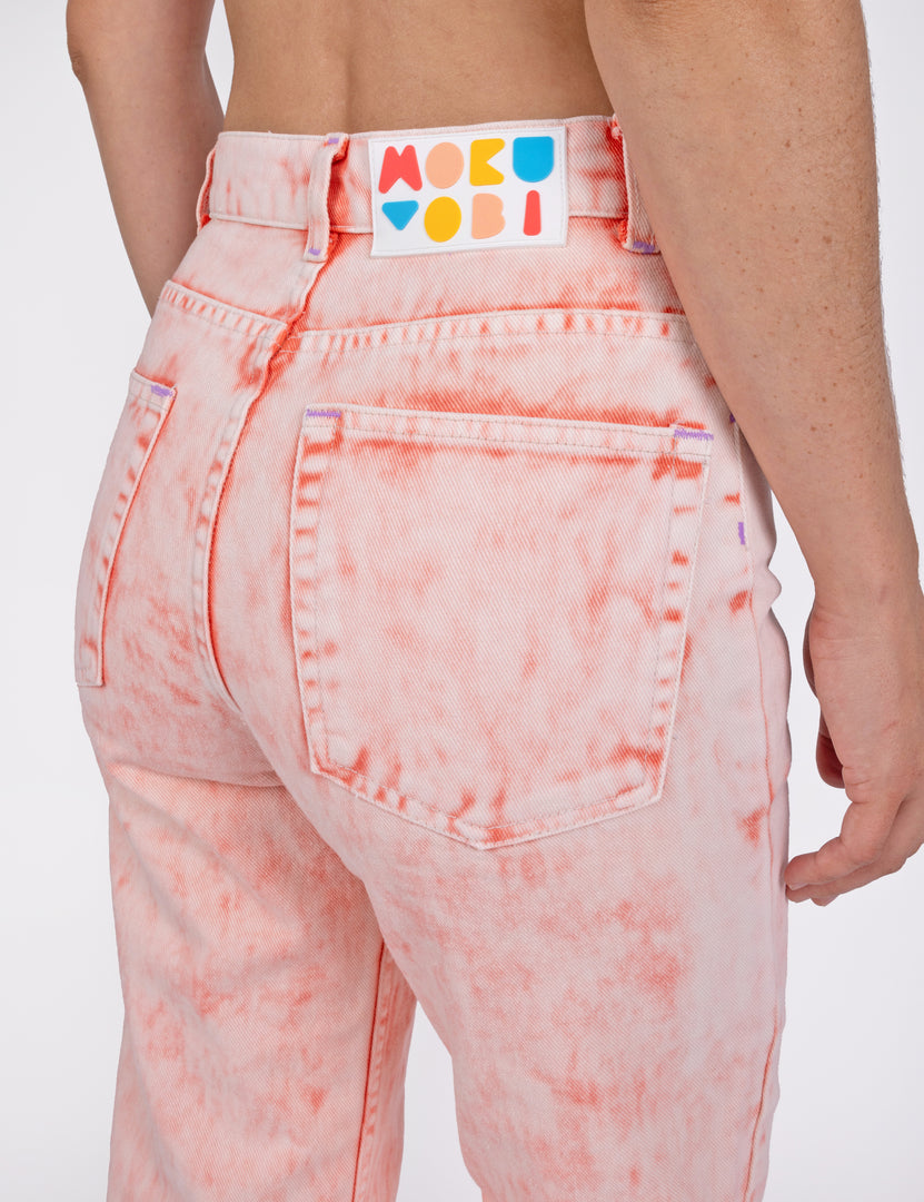Flamingo Acid Wash Denim Jeans