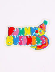 Funny business sticker