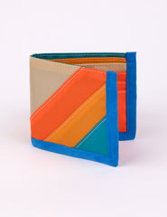 a bi-fold wallet in multiple colors