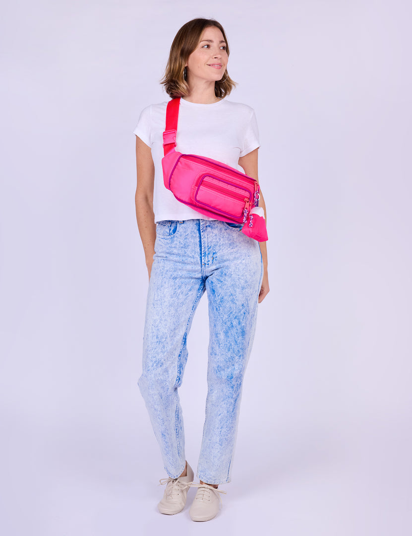 Hot Pink Fanny Pack Sling