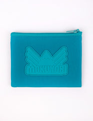 Small coin pouch with Mokuyobi logo in Jade