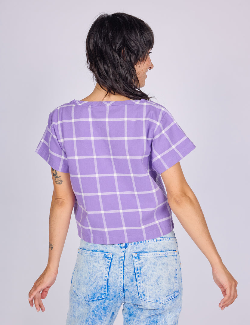 Majesty Grid Crop Top