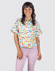 Metro Map Airplane Blouse