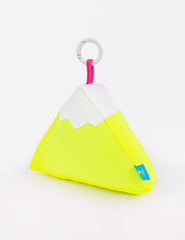 Neon Yellow Mountain Keychain Charm