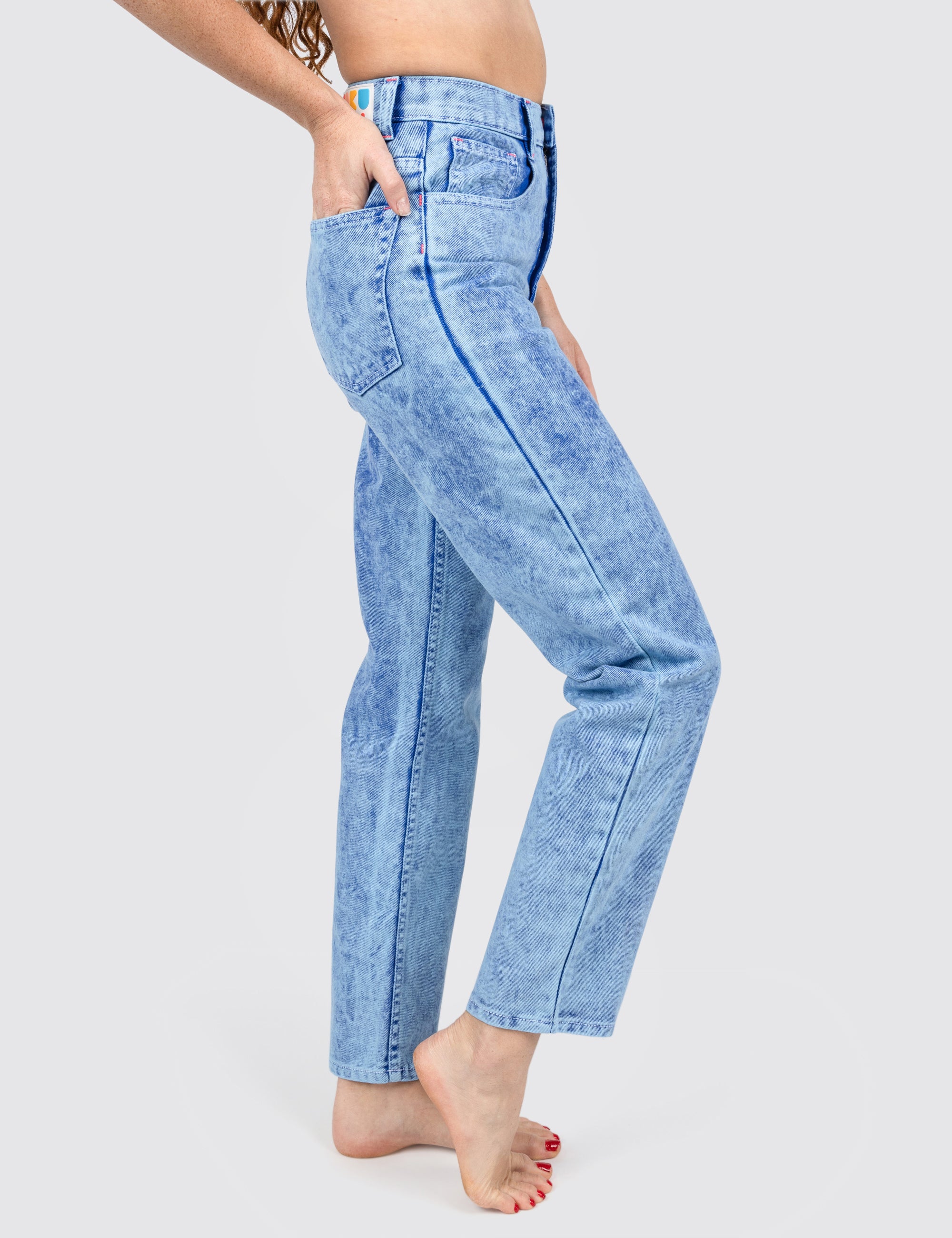 Ocean Acid Wash Denim Jeans – Mokuyobi