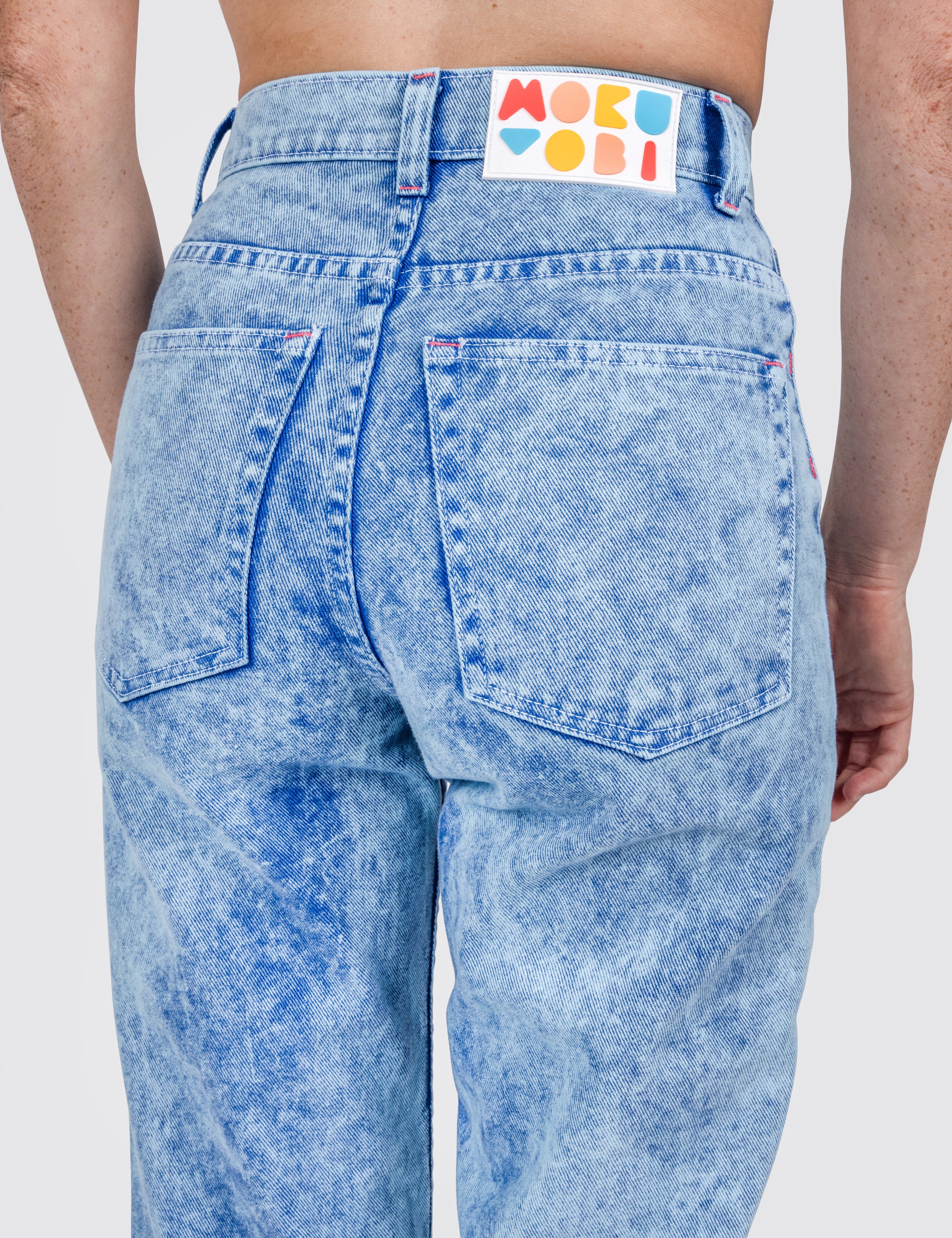 Cherry Acid Wash Denim Jeans – Mokuyobi