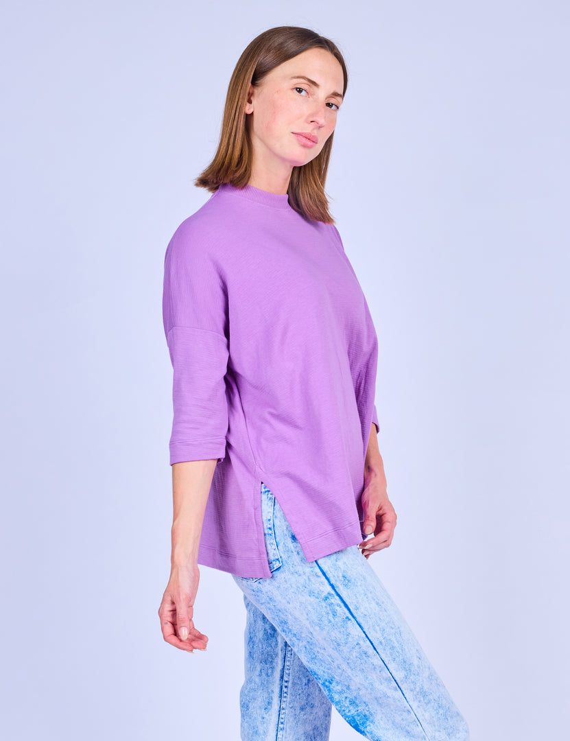 Plum Dolman Tee