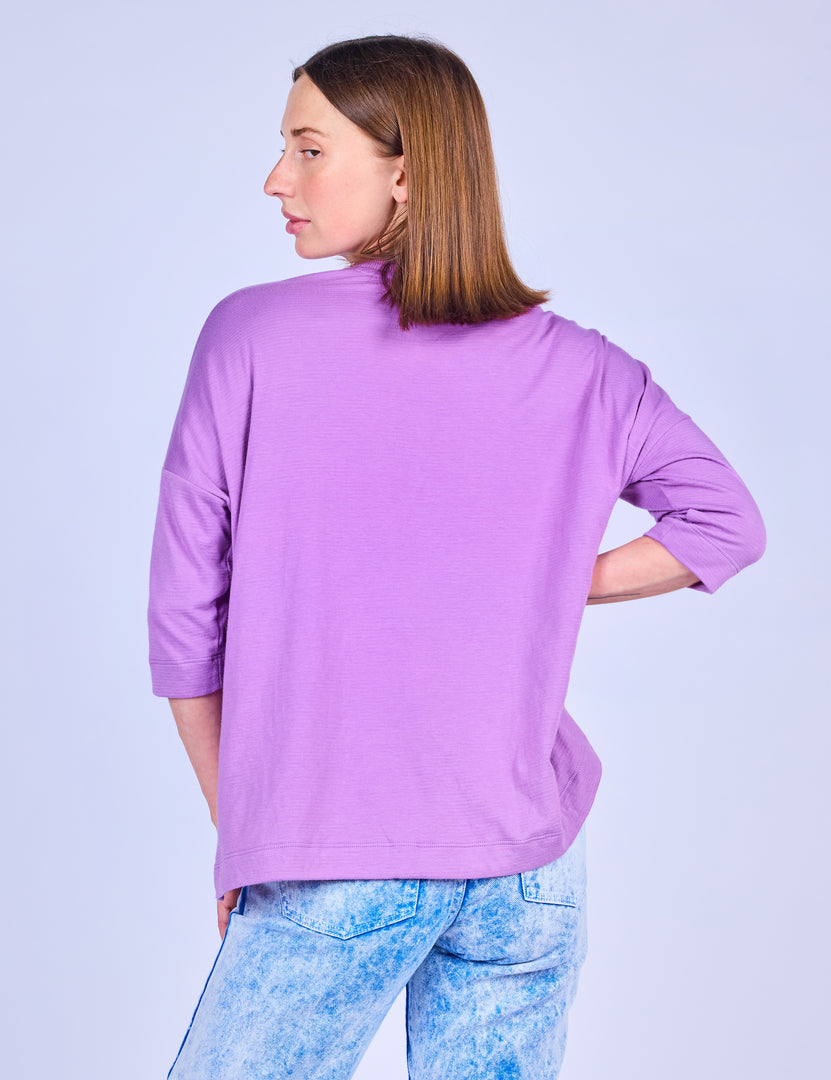 Plum Dolman Tee