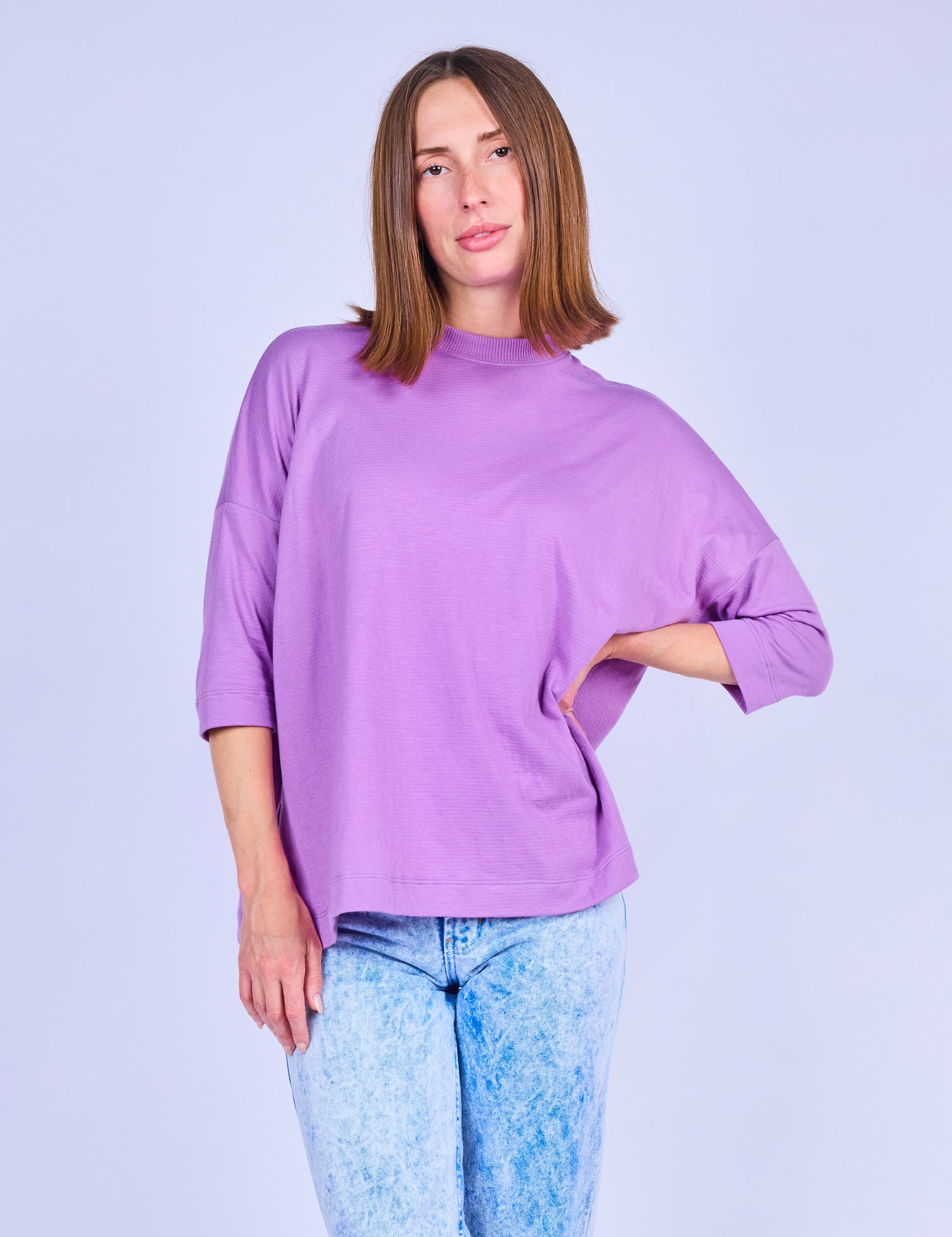 Plum Dolman Tee