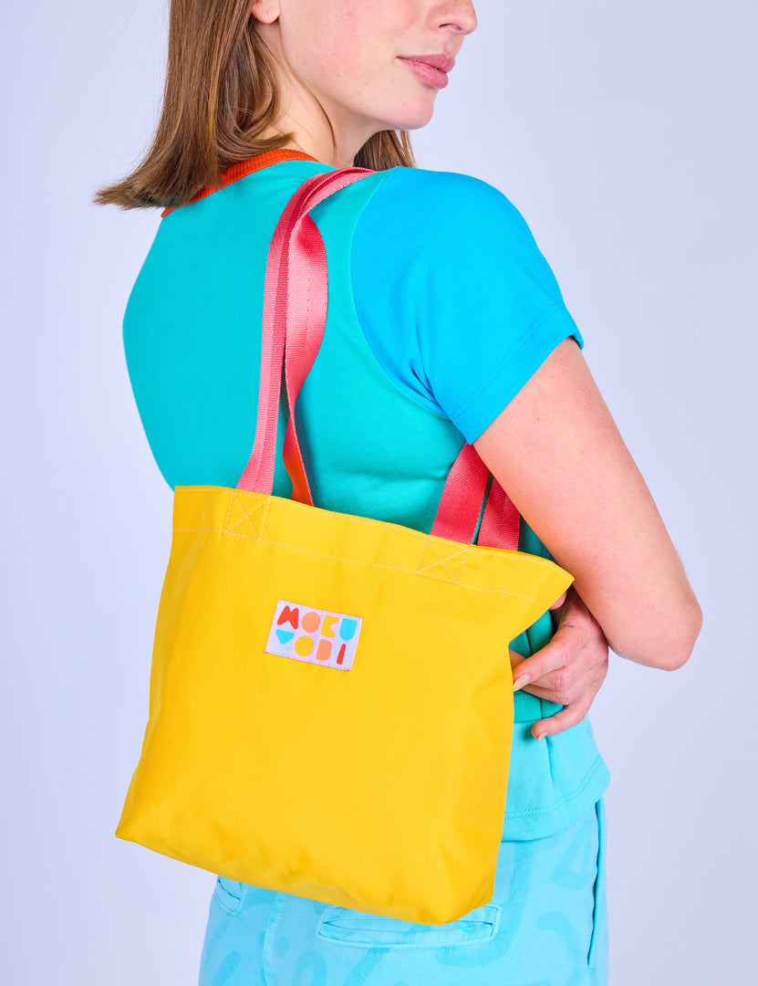 Saffron Nylon Mini Tote