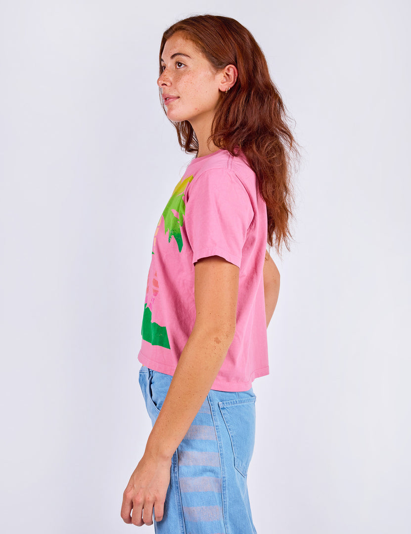 Serene Scene Crop Tee