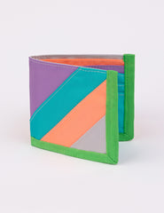 a bi-fold wallet in multiple colors