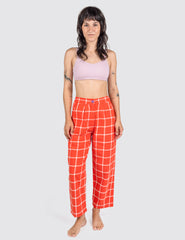 Woman wearing Grid Hillcrest Pants