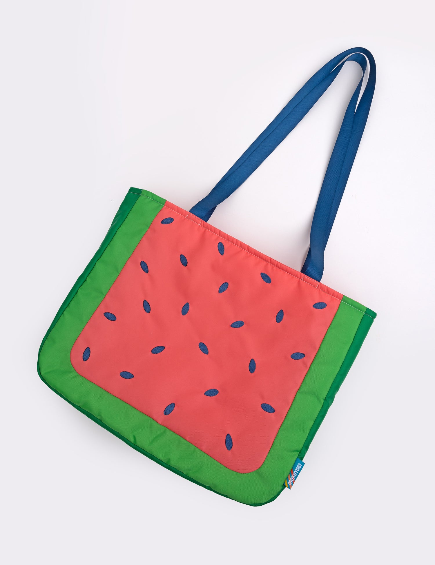 a tote bag in the shape of a watermelon