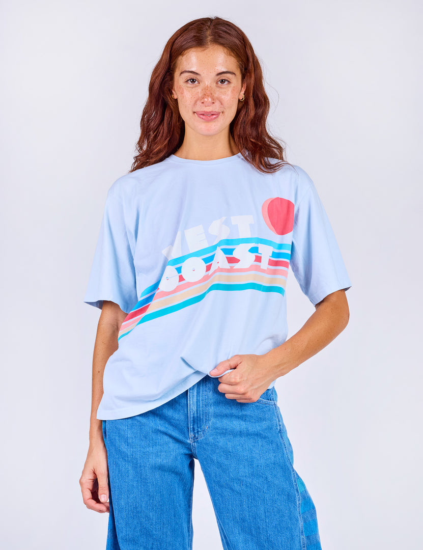 West Coast Oversized Beach Tee