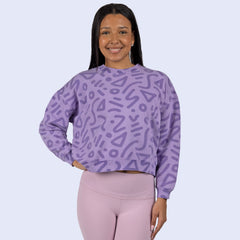 Grape Jelly Zap Crew Sweatshirt