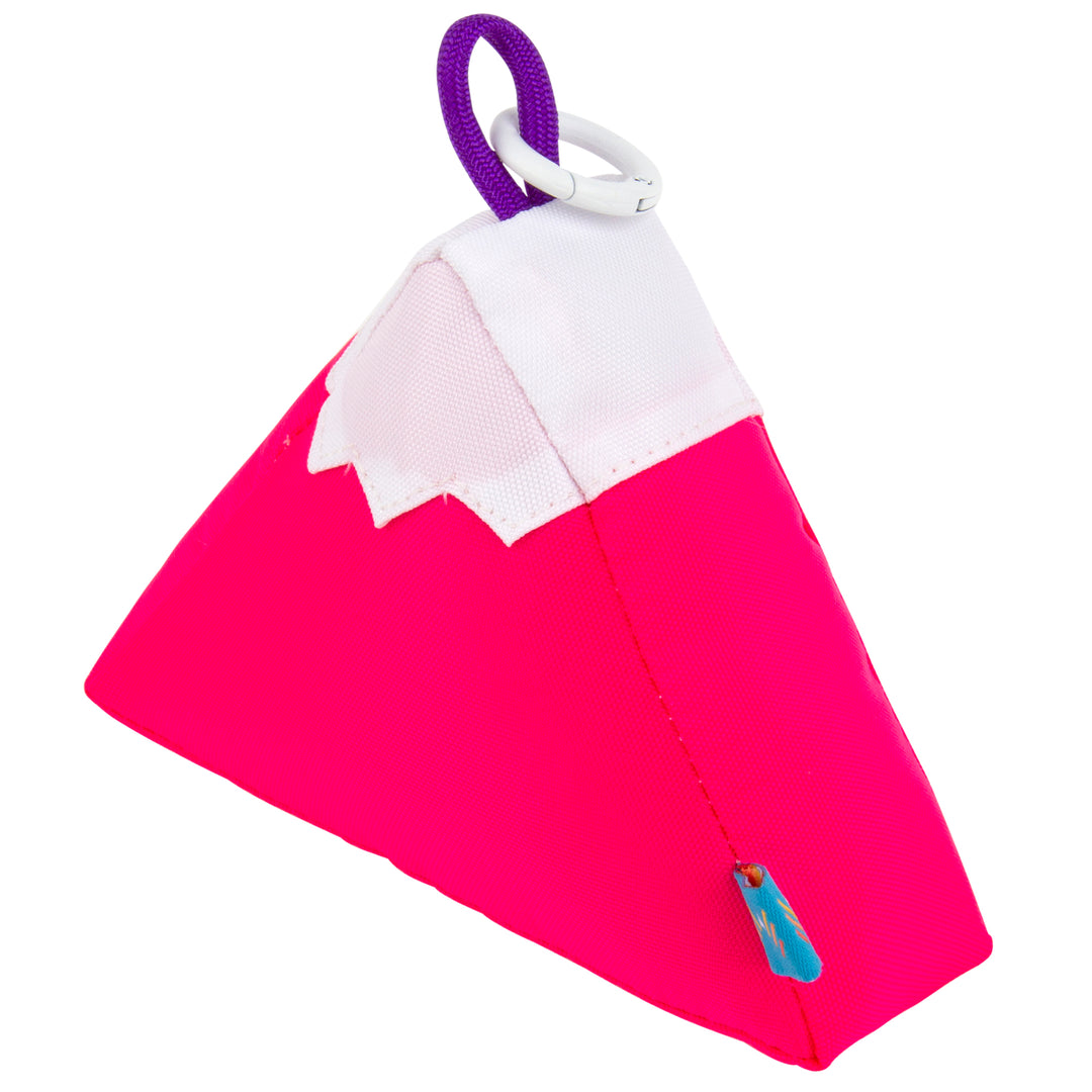 Hot Pink Plush Mountain Keychain