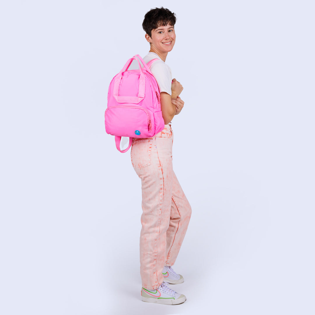 Hot Pink Mini Atlas Backpack – Mokuyobi