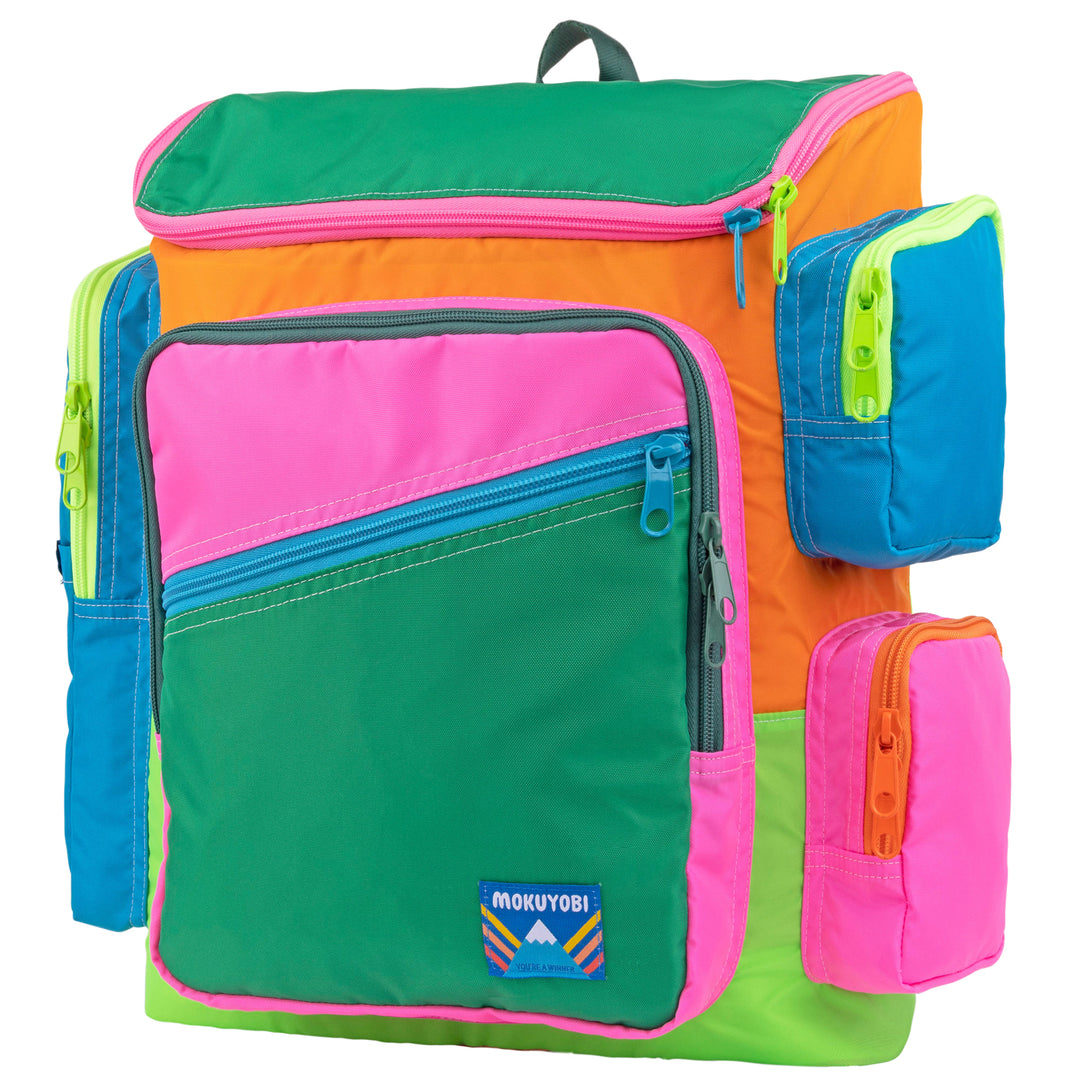 1 Piece Colorblock Storage Backpack Simple Large Capacity