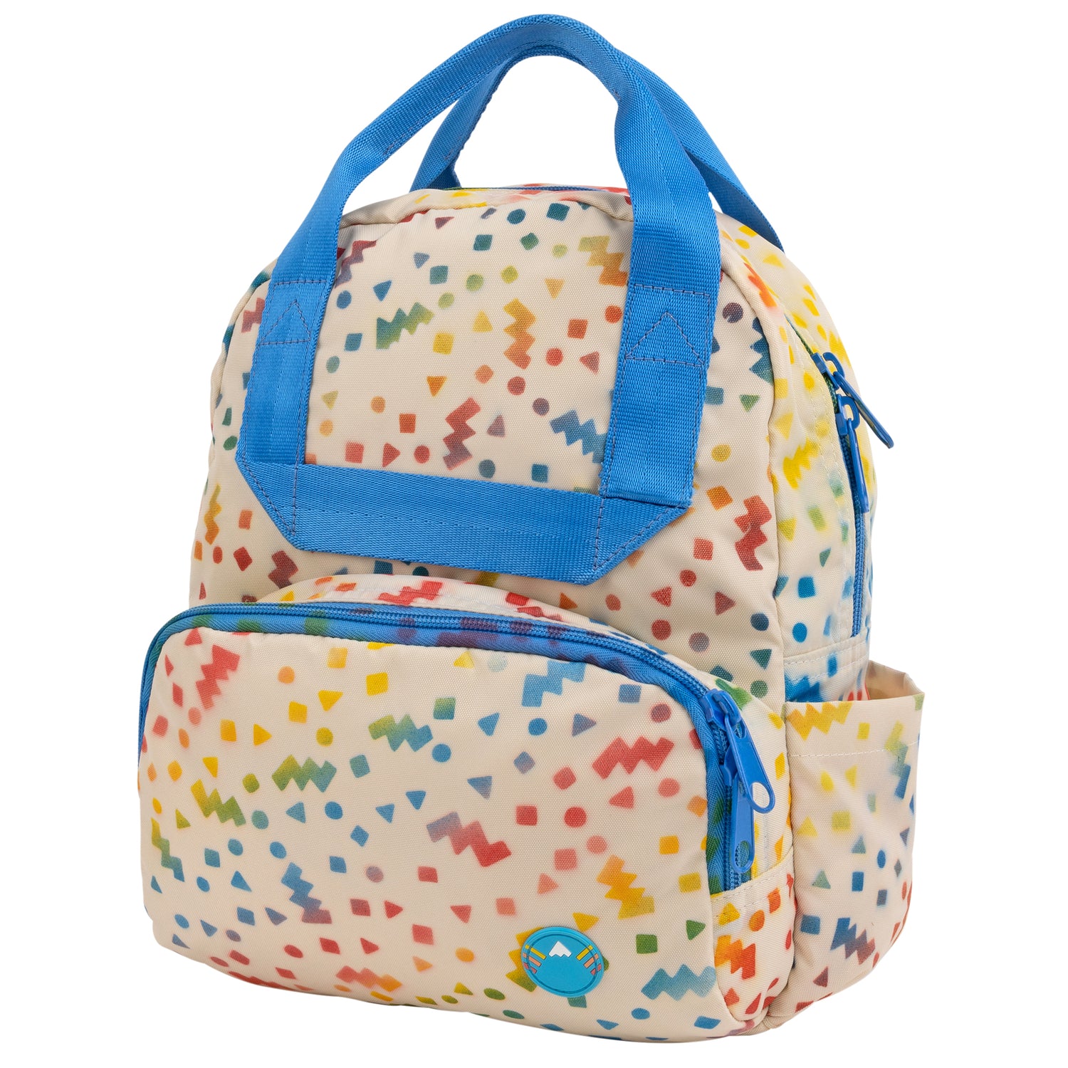mini size atlas backpack with colorful specks