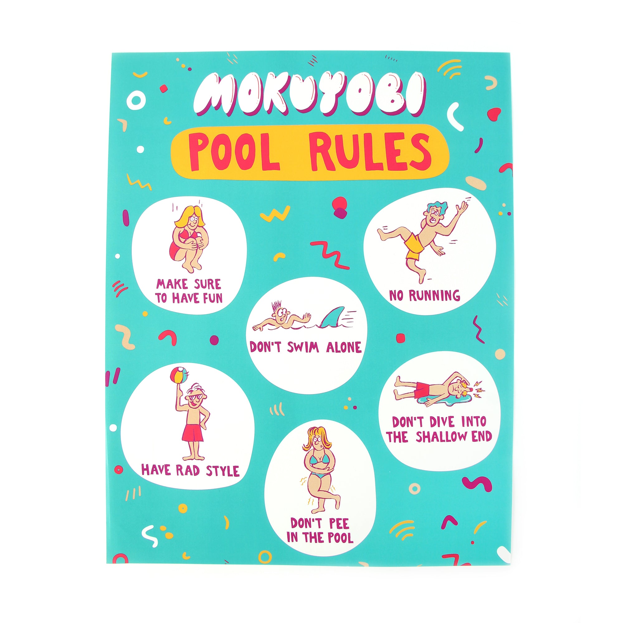 Pool Rules Posters